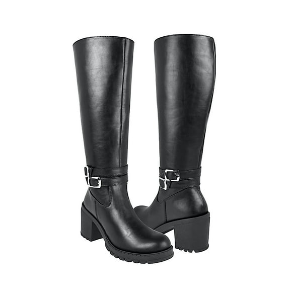 BOTAS STYLO MUJER 0011 SIMIPIEL NEGRO