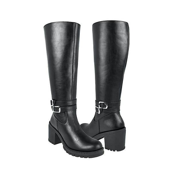 BOTAS STYLO MUJER 0011 SIMIPIEL NEGRO