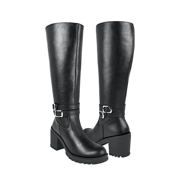 BOTAS STYLO MUJER 0011 SIMIPIEL NEGRO