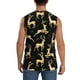 thumbnail image 4 of Fotbe Christmas Gold Deers Men's Camiseta sin Mangas Estampada para Hombres, Playera Casual para Gimnasio, Entrenamiento, Playa-Small, 4 of 7