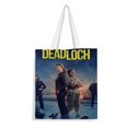 thumbnail image 1 of Dead Loch Bolso de tela con estampado de lienzo para mujer, bolsa de compras reutilizable y estética, con cremallera interior, regalo para mujer,40*45cm., 1 of 6