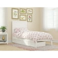 thumbnail image 2 of AFI NoHo Solid Wood Twin XL Bed with 2 Drawers in White, 2 of 6