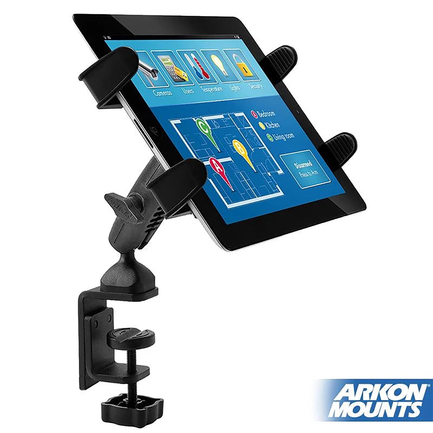 Arkon Mounts Slim-Grip&nbsp;Tablet Holder with Heavy-Duty Clamp Mount