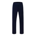 thumbnail image 3 of Adeawade Men Casual Pant Wide Leg Solid Color Long Pants For Outdoor Sports And Wear Style In Spring And Autumn Mid Waist Jogger Trousers Basic Clothes Xl Dark Blue, 3 of 7