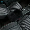 thumbnail image 2 of Deago Auto Center Console Pad Furry Sheepskin Wool Car Armrest Seat Box Cover Protector Universal Fit (Black), 2 of 9