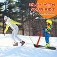 thumbnail image 4 of Gymax Folding Snow Scooter W/Grip Handle Portable Snow Sled for Kids Teenagers Black + Red, 4 of 10