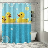 BCIIG Rubber Ducks Shower Curtain with Hooks for Bathroom Decor 60"x72