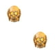 thumbnail image 4 of Advancent Decoración de fiesta blanca debe tener luces de calavera brillantes de Halloween exquisita decoración de fiesta de resina no escuchar no escuchar con lámpara 2Conjunto, 4 of 6