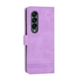 thumbnail image 2 of For Samsung Galaxy Z Fold 4 Wallet Case Card Holder,Women Man RFID Blocking PU Leather Flip Cover Wrist Strap Zipper Credit Card Holder Slots,Phone Case for Samsung Galaxy Z Fold 4,Purple, 2 of 8