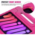 thumbnail image 4 of Allytech Kids Case for New iPad Mini 6th Generation 8.3 Inch 2021, iPad Mini 6 Case for Kids, Shockproof Convertible Handle Stand Protective Kids Case for Apple iPad Mini 6 8.3" 2021, Rose, 4 of 8