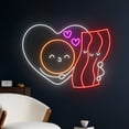 thumbnail image 2 of Handmadetneonsign Bacon Egg Neon Sign, Bacon Egg Led Sign, Bacon Egg Led Light, Egg Bacon Light, 2 of 5