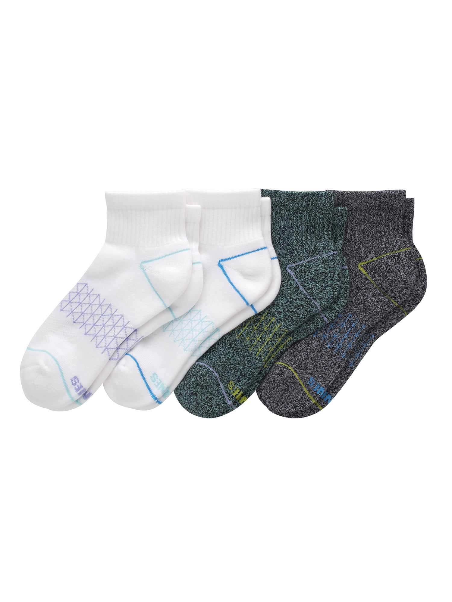 Women's Low Cut Ankle Socks - 6 To 12 Pairs Assorted Styles, Cotton Blend Size 9-11 8 thumbnail image