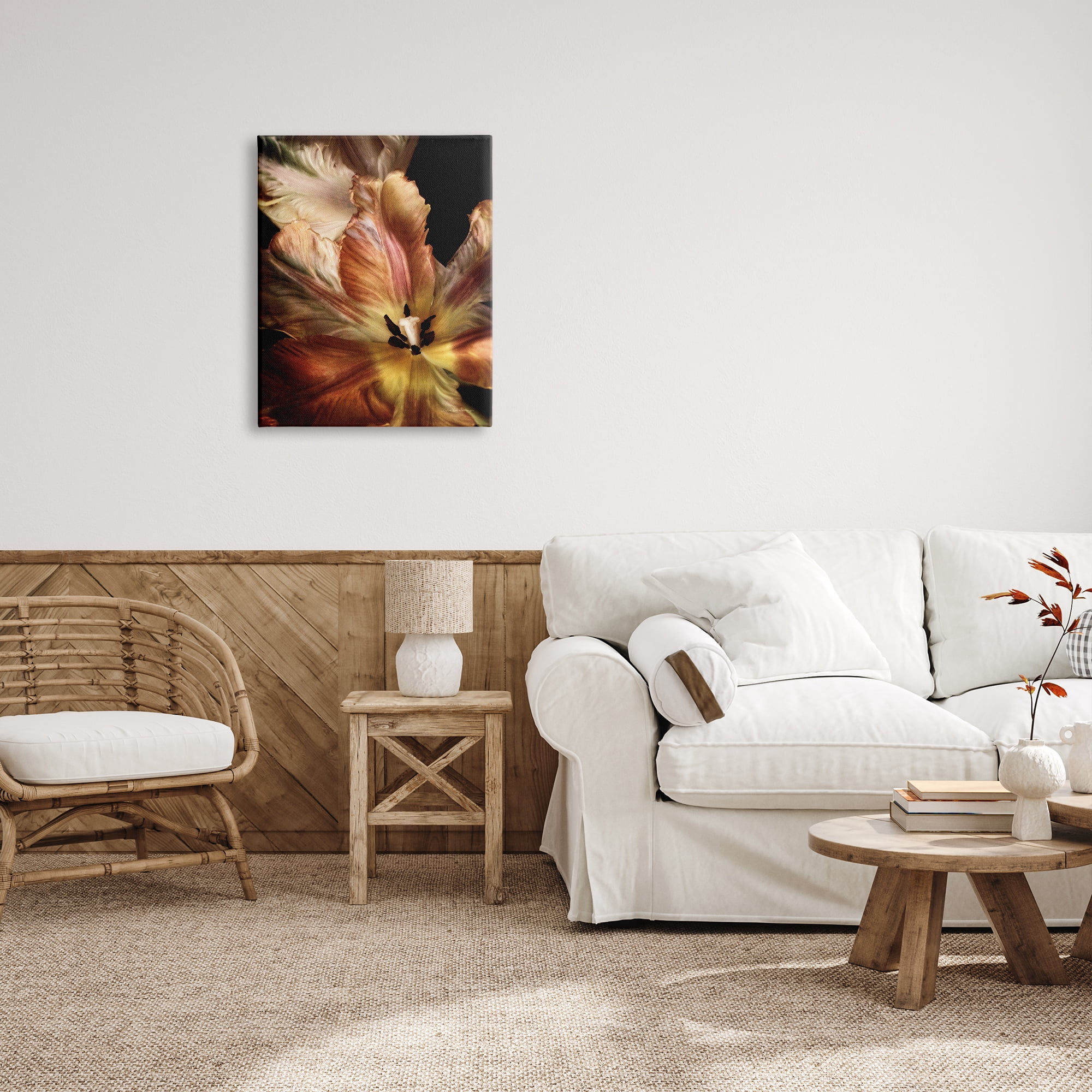 Stupell Industries Tulip Petals Detail Botanical & Floral Photography Gallery Wrapped Canvas Print Wall Art, 24 x 30