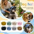 thumbnail image 2 of Sun Hat for Pets with Ear Holes, Adjustable Dog Beach Hat Summer Sun Visor Cap for Medium Large Dogs, Breathable Dog Baseball Cap for Summer Beach and Daily Walks(Khaki,XL), 2 of 6