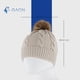 thumbnail image 5 of Gorro de invierno Gaon para Mujer de acrílico con pompón beige, 5 of 5