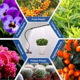 thumbnail image 6 of iPower 1 Tube LED Grow Light with Full Spectrum for Indoor Plants, Adjustable Gooseneck, 3 Light Modes&10 Dimmable Levels, Auto 6H/9H/12H Timer, White, 2 Pack, 6 of 7