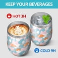 thumbnail image 4 of Modern 12oz Stainless Steel Insulated Wine Tumbler with Lid and Straw – Double Wall Vacuum Mug for Hot & Cold Drinks, 304 Steel Interior, Sweat-Free Design, 4 of 5