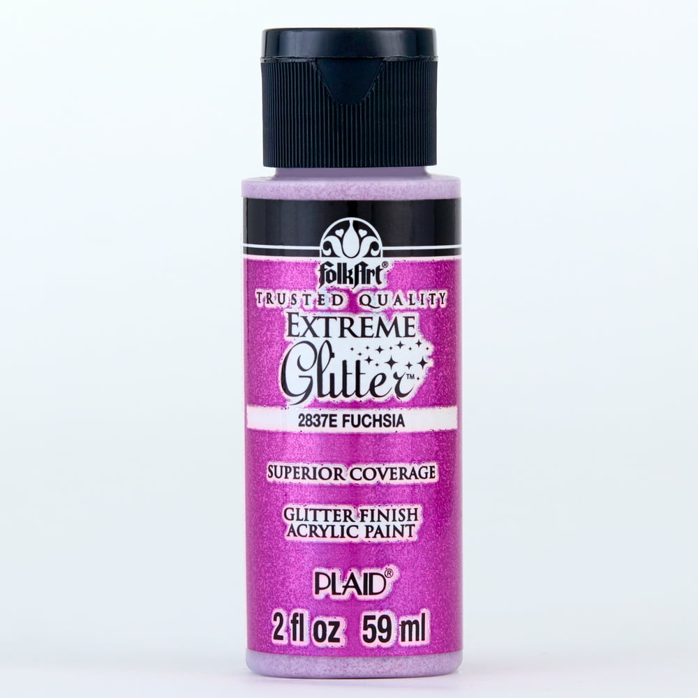 FolkArt 2837E Extreme Glitter Acrylic Craft Paint, Glitter Finish