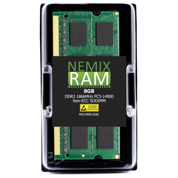 NEMIX RAM 16GB (2X8GB) DDR3 1866MHZ PC3-14900 2Rx8 1.35V 204-PIN Non-ECC SODIMM Laptop Memory KIT Compatible with Apple iMac 27" Late 2015 with Retina 5K Display