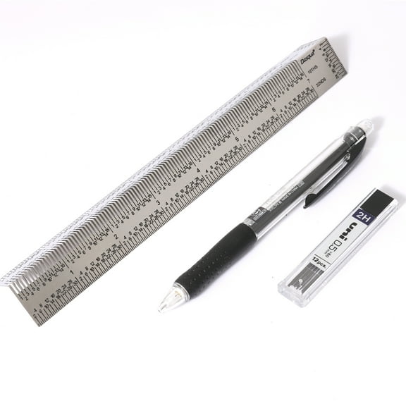 DASQUA 7" PRECISION MARKING T-RULER & PENCIL (1804-5772)