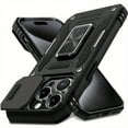 thumbnail image 1 of Shockproof Heavy Duty Hard Phone Case with Metal Holder for 16 Pro Max 15 Pro Max 14 Pro Max, 1 of 5