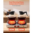 thumbnail image 2 of Decantador de café VEVOR Commercial 1.8 L con 2 platos, 2 of 9