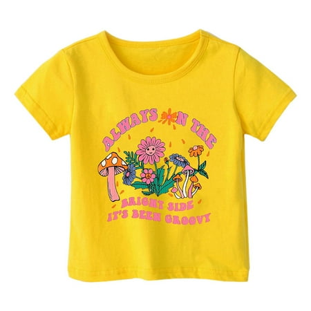 shqvo Girl Tops Size 12 Regular Fit Classic Neck Spring Summer Short Sleeve T-Shirts for Toddler Simple Pullover Trendy Basic Tee Vacation Outfit Vacation Clothes