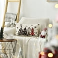 thumbnail image 4 of Sm:)e Winter Christmas Trees Outdoor Throw Pillow Cover 12x20 Inch Set of 2, 4 of 7