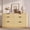 Natural, variant on Homall 6 Drawer Double Dresser for Bedroom, Wood Storage Cabinet with Handle-Free Design, Modern Chest of Drawers for Bedroom & Living Room, White