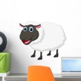 thumbnail image 1 of Happy Sheep Cartoon Wall Mural by Wallmonkeys Peel and Stick Graphic (18 in W x 15 in H) WM116875, 1 of 4
