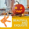 thumbnail image 3 of WESIEVYA 4Pcs Pumpkin Carving Kit Orange Heavy Stainless Steel Tools for Precise Carving, 3 of 6