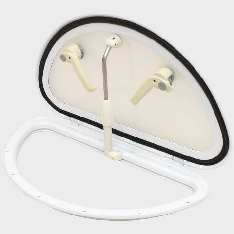 Vetus Boat Slimline Ventilation Hatch WHS52W | Aluminum 20 x 10 Inch