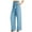 Light Blue, variant on Women Pants Casual Pants High Waisted Self Tie Belted Pants Straight Long Trousers With Pockets