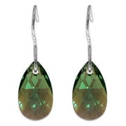Catalyst J Birthstone Collection June Alexandrite Crystal Earrings | Hypoallergenic Drop Dangle Earrings for Women with Green Austrian Crystals