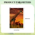 thumbnail image 6 of ONETECH Giraffe Sunset Wildlife Golf Towel 24x16in - Great Gift Idea 2PC, 6 of 7