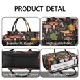 thumbnail image 4 of Large Capacity Tote Bag,Colorful Mushroom Leaf Black Pattern Handbag Fashion Luxury Tote Bag,15.7"x13"x 5.1" Inches,Laptop Compatible, 4 of 6