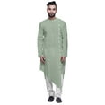 thumbnail image 1 of Atasi Round Collar Kurta Shirt Solid Long Sleeve Kurta For Men Casual Wear, 1 of 1
