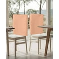 thumbnail image 4 of nqOlkjepod Peach Fuzz Chair Covers Set of 8, Decorative Chair Back Cover, Modern Pure Peach Fuzz Dining Room Chair Slipcovers Removable Chair Protectors Covers for Party Banquet, 4 of 7