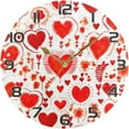 thumbnail image 5 of GZHJMY Valentine's Day Heart Wall Clock, Silent Non Ticking Battery Operated Round Clock for Kitchen Office School Home Decorative, 5 of 7