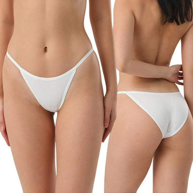 Popvcly Low-rise Comfortable Thong Briefs for Women,3Pack 