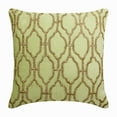 thumbnail image 1 of Decorative Pillow Cover, Mint Green 22"x22" (55x55 cm) Throw Pillow Covers, Cotton Velvet Lattice, Trellis & Beaded Throw Pillows For Couch, Geometric Pattern Modern - Minty Flavor, 1 of 3
