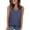 Navy, variant on Summer V Neck Tank Tops for Womens Solid Color Casual Loose Fit Sleeveless Blouse for Everyday and Layering S-5XL Navy