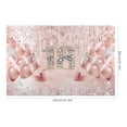 thumbnail image 2 of WASHWEPE Banner De Cumpleaños 18 Años En Color Rosa Oro Para De Fiesta Y Fondo Fotográfico, 2 of 6
