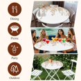 thumbnail image 7 of Eucalyptus Leaves Round Tablecloth, Fitted Table Cover with Elastic for 55"-60" Round Tables, Khaki Summer Botanical Weeping Table Cloth Outdoor Indoor Dinning Party Waterproof Tablecloths, 7 of 7