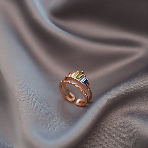 Anillos para mujer, regalos para mujer, anillo de diamante redondo, regalo de aniversario de bodas, accesorio, anillos, tamaño del anillo, anillo
