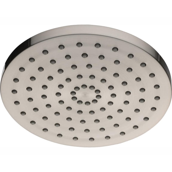 1-Spray 8 In. Single Wall Mount Fixed Shower Head In Brushed Nickel