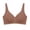 Coffee, variant on Women’s Plus Size Seamless Bra Without Underwire Push up Wide Shoulder Straps Workout Sport Underwear Coffee XL