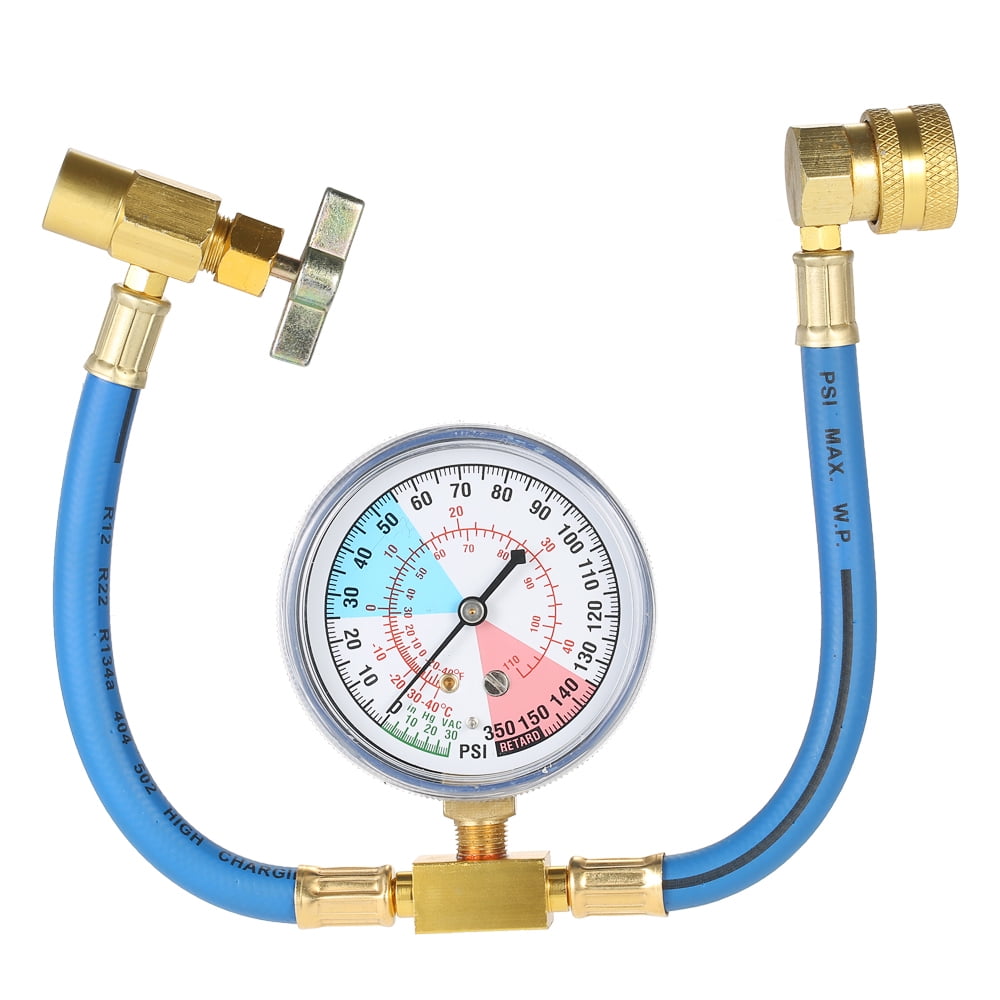 Details about   Universal Car Air Conditioning AC Refrigerant Recharge Hose Pressure Gauge R134A