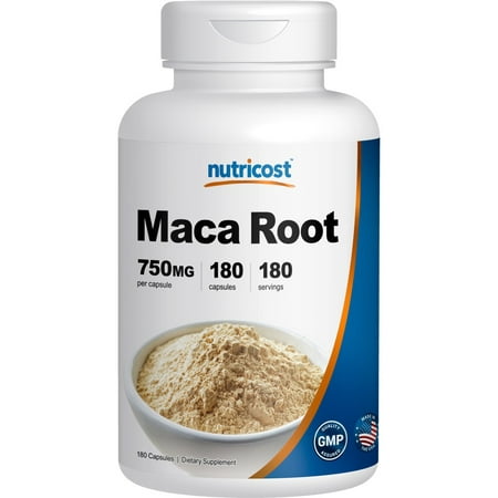 Nutricost Maca Root 750mg, 180 Capsules, 180