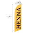 thumbnail image 2 of Vispronet Henna Feather Flag, 2.6ft x 11.2ft, Flag Only, 2 of 5